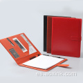 Organizador de archivos Carpeta de cartera de cartera de organizador de cuero personalizado